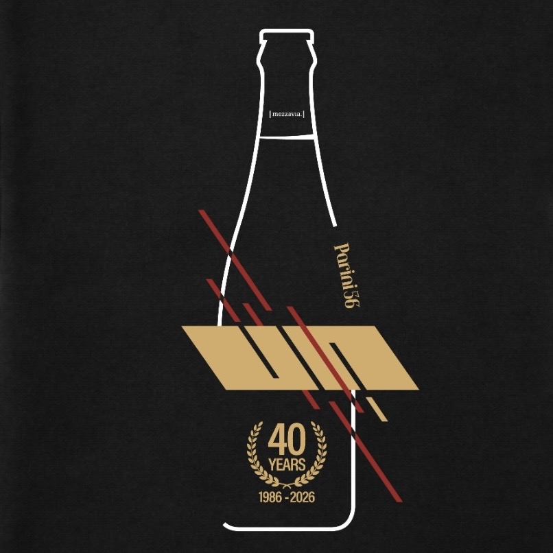 T-shirt Parini 56 Black/Gold - 40° Anniversario - immagine 2