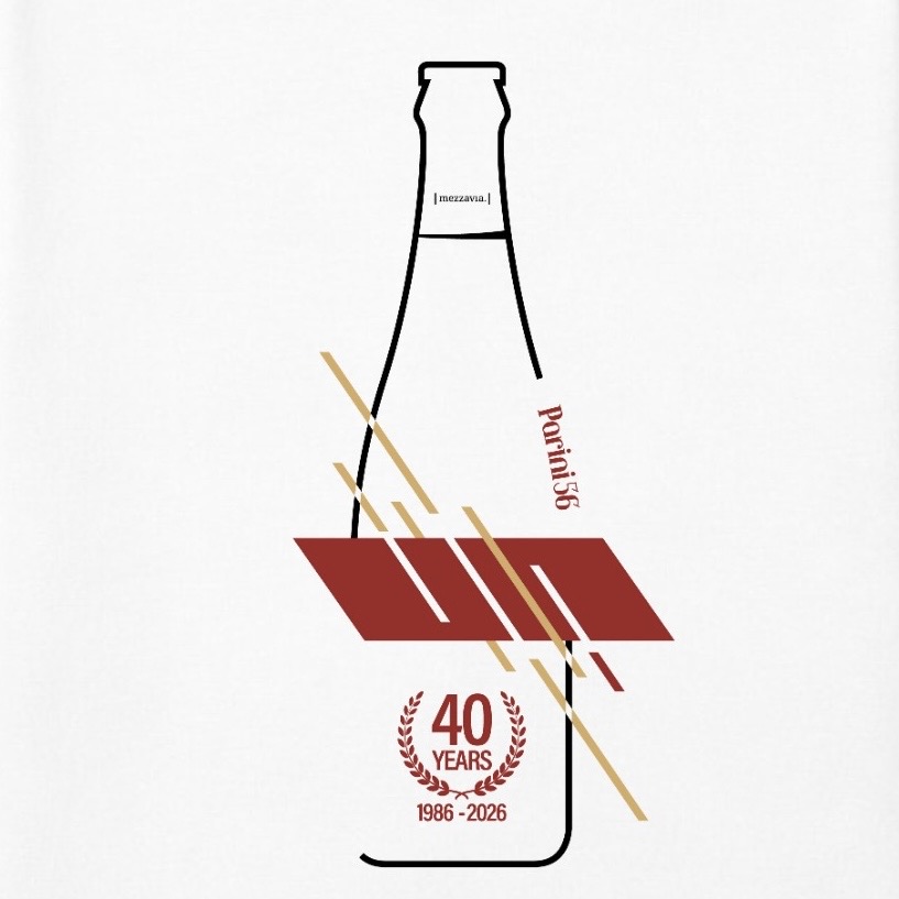 T-shirt Parini 56 White/Red - 40° Anniversario - immagine 2